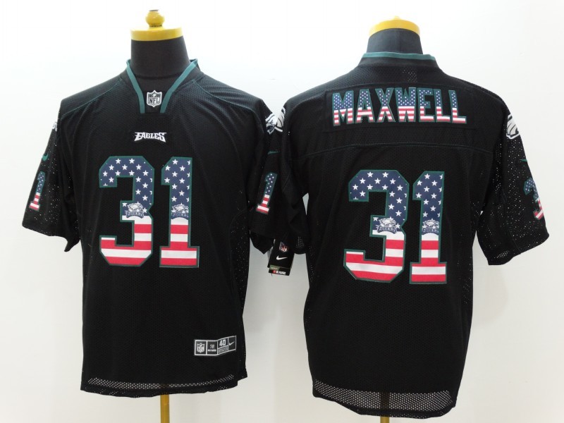 Men's Philadelphia Eagles Byron Maxwell #31 Black Jersey